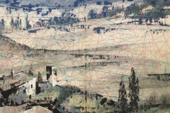 SENSI ARTE, Paper view, Tuscany 2 , mista su cartamodello, cm 41 x 53